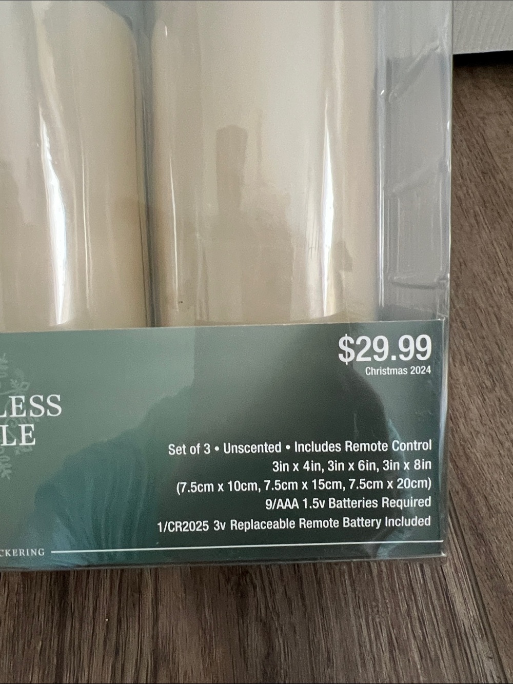 Source Unknown Cream Flameless LED Candle Set with Remote - Picture 3 of 3